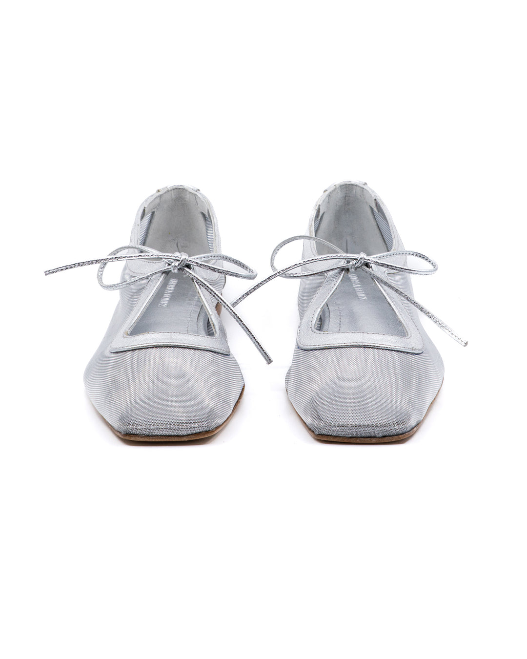 Amelia Clear Mesh Silver Ballerina