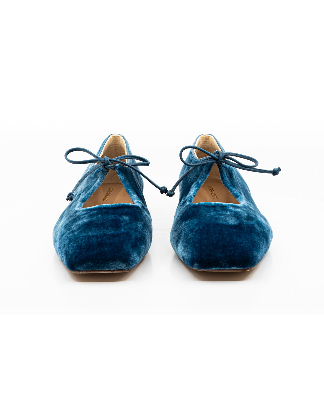 Amelia Blue Velvet Ballerina