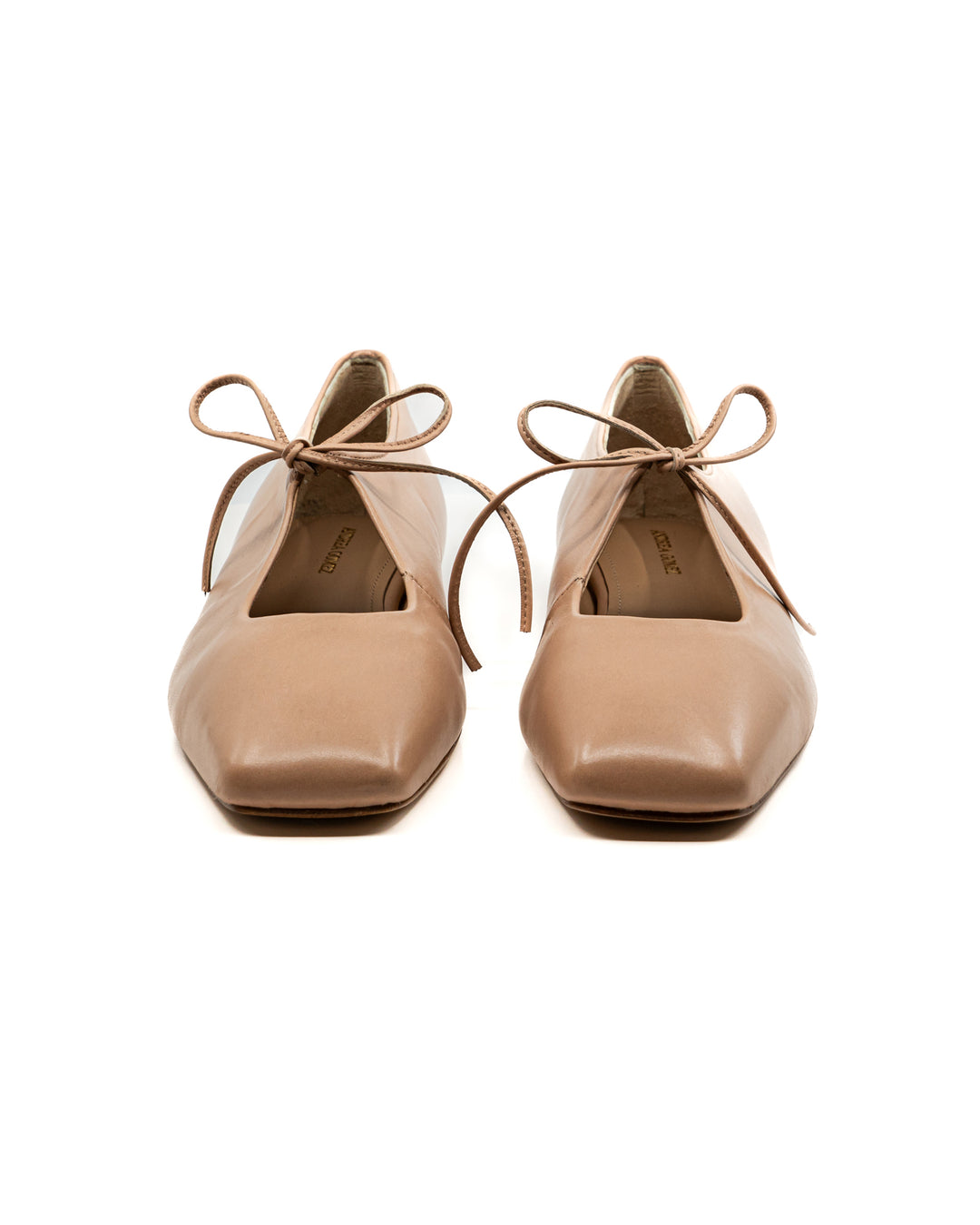 Amelia Blush Leather Ballerina