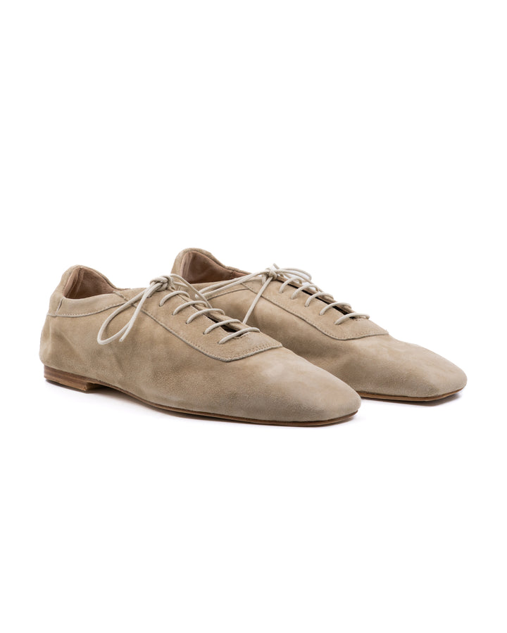 Antonia Beige Suede Oxford