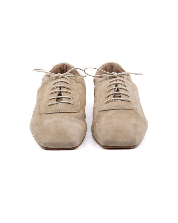 Antonia Beige Suede Oxford
