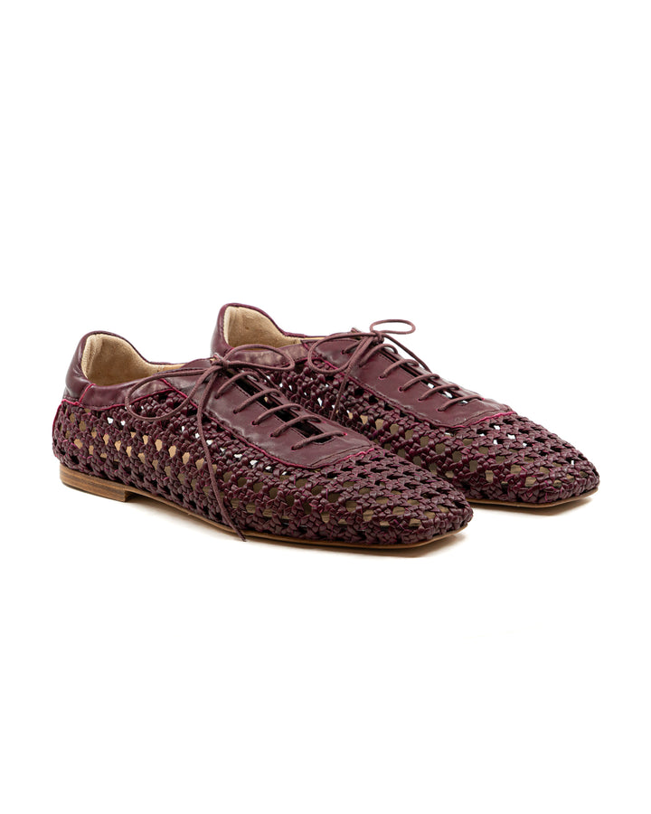 Antonia Burgundy Leather Oxford