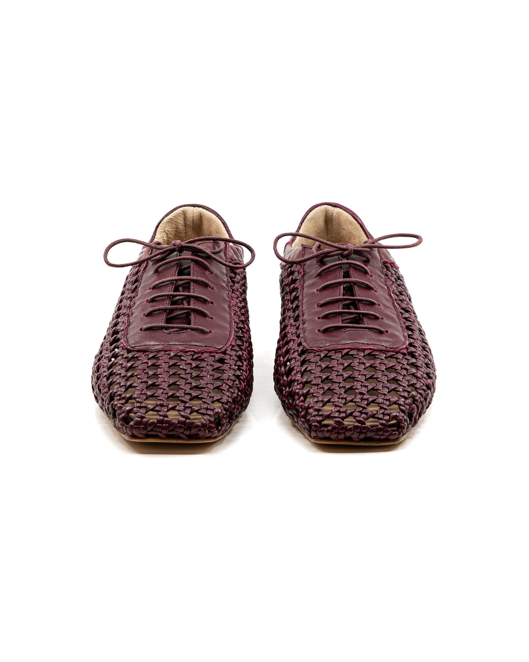 Antonia Burgundy Leather Oxford