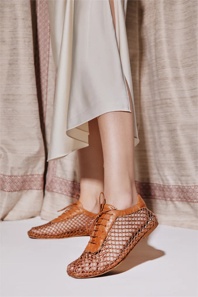 Antonia Camel Mesh Oxford