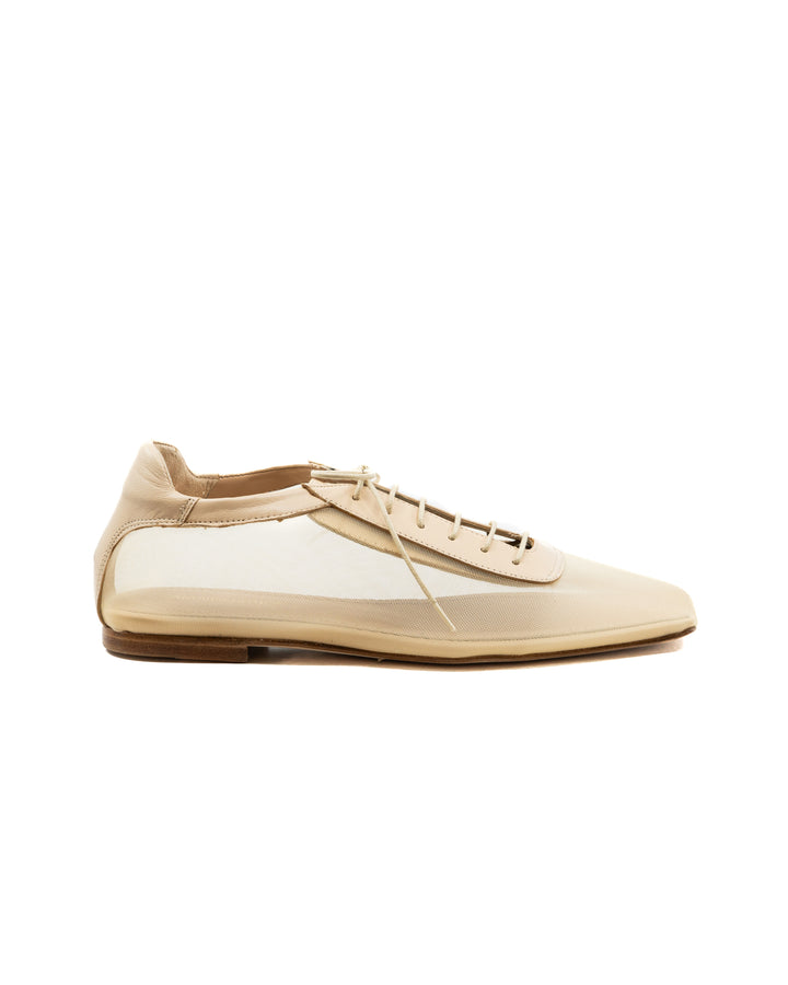Antonia Clear Mesh Beige Oxford