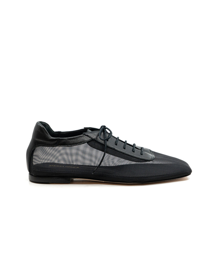 Antonia Clear Mesh Black Oxford