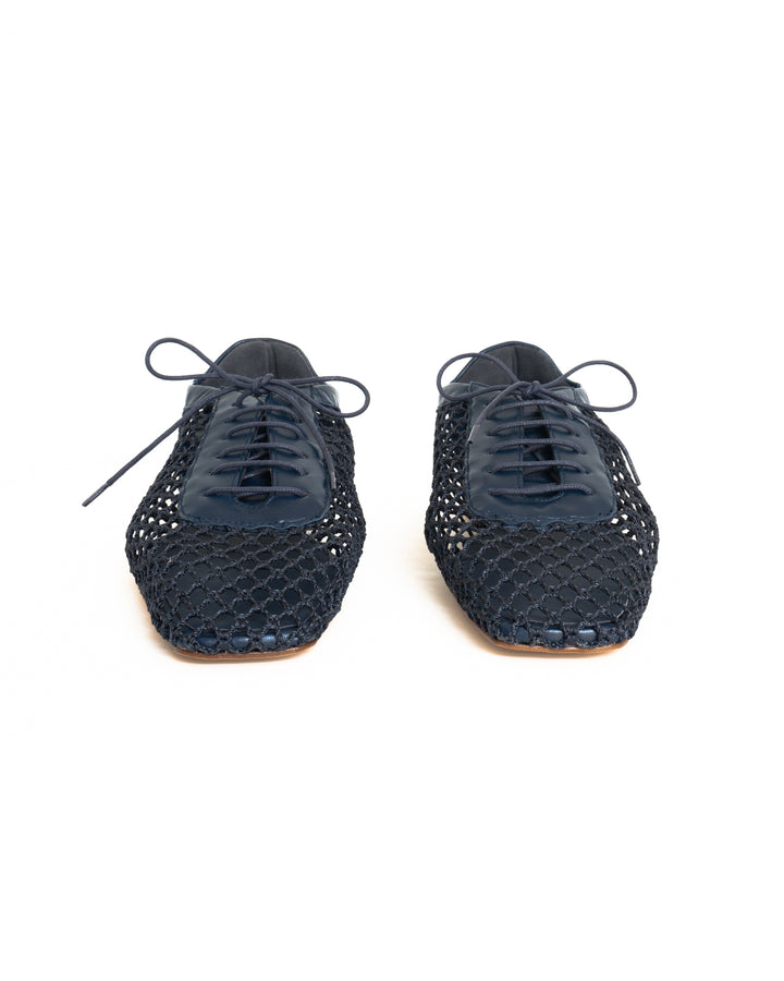 Antonia Navy Mesh Oxford