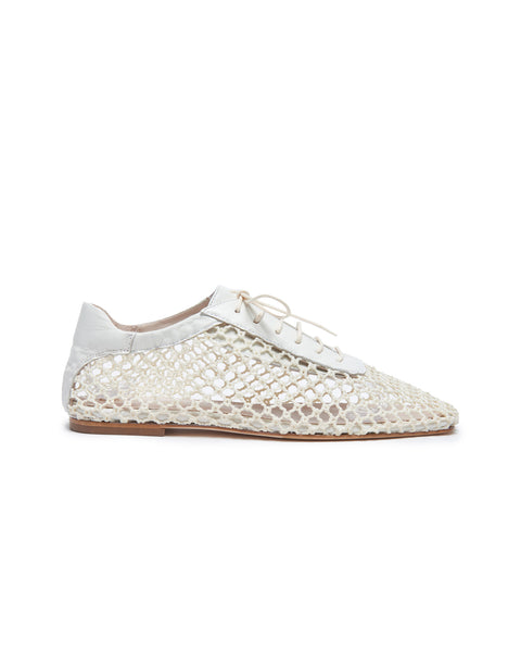 Antonia Off White Mesh Oxford – Andrea Gomez