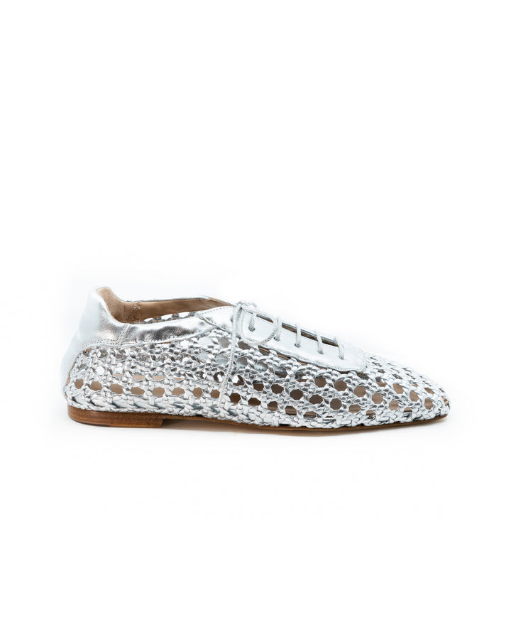 Antonia Silver Leather Oxford