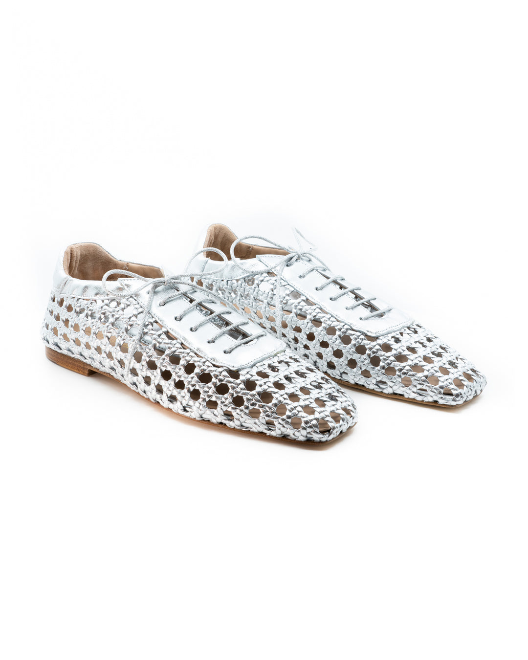 Antonia Silver Leather Oxford