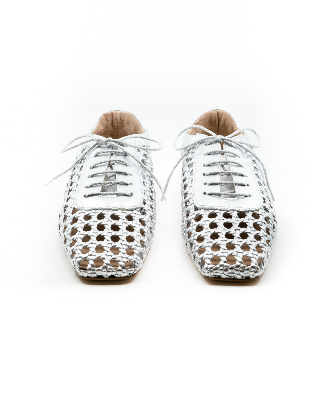 Antonia Silver Leather Oxford