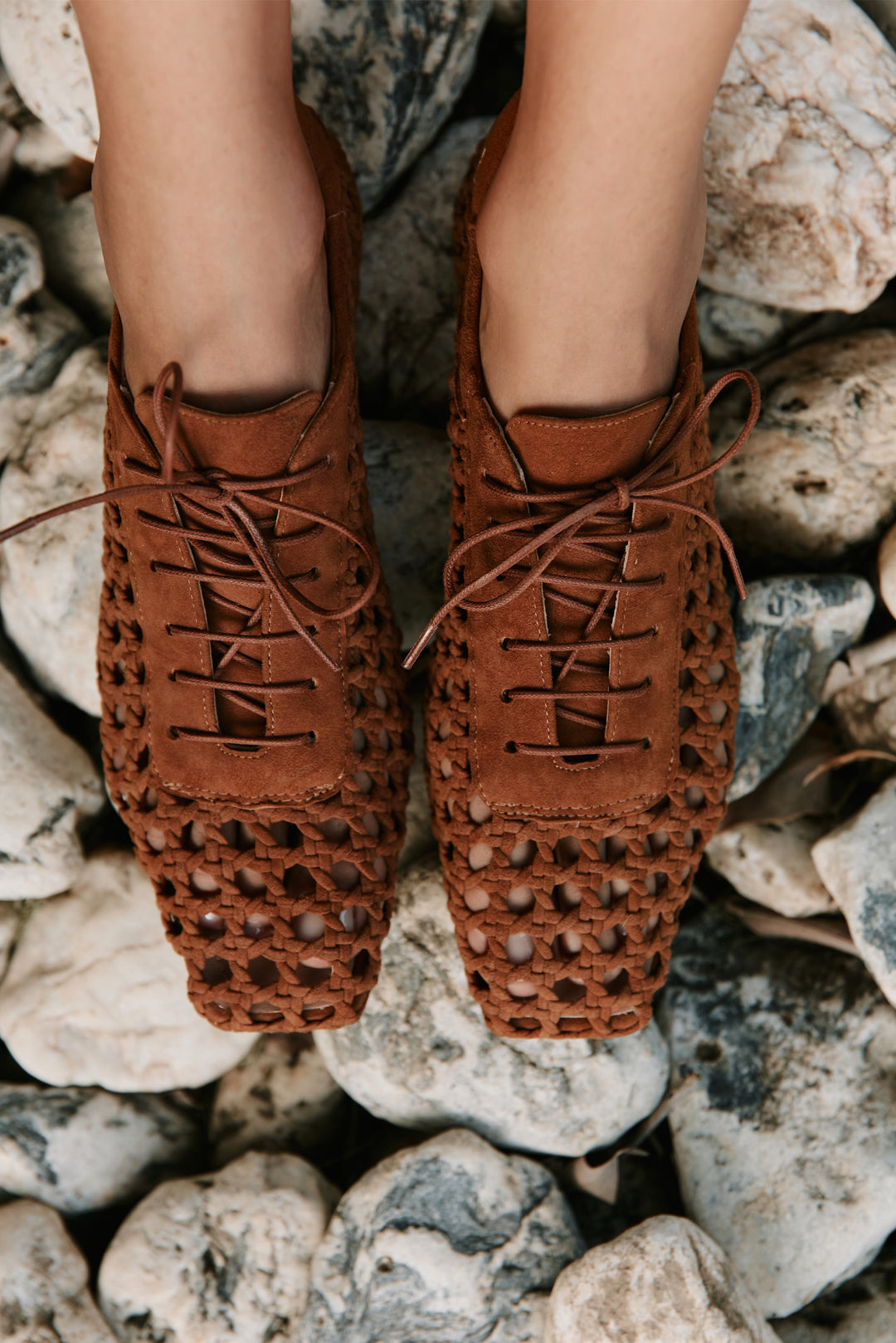 Antonia Camel Suede Oxford