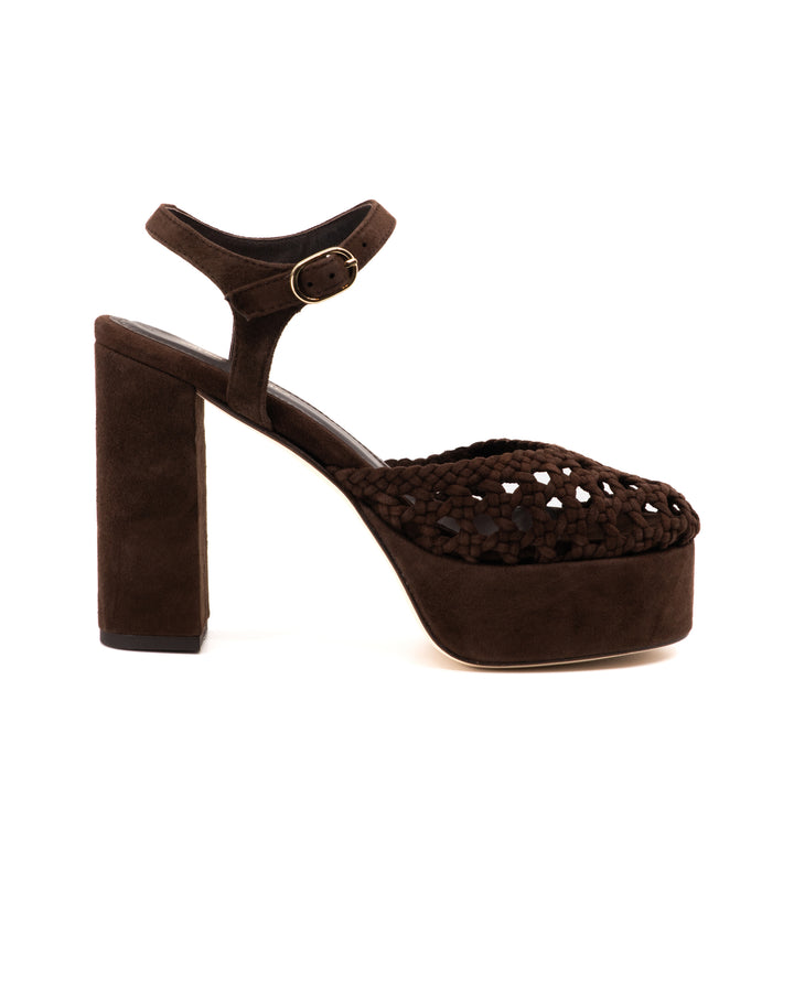 Beatriz Chocolate Suede Platform