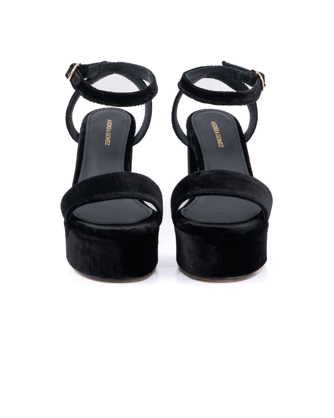 Becka Black Velvet Platform