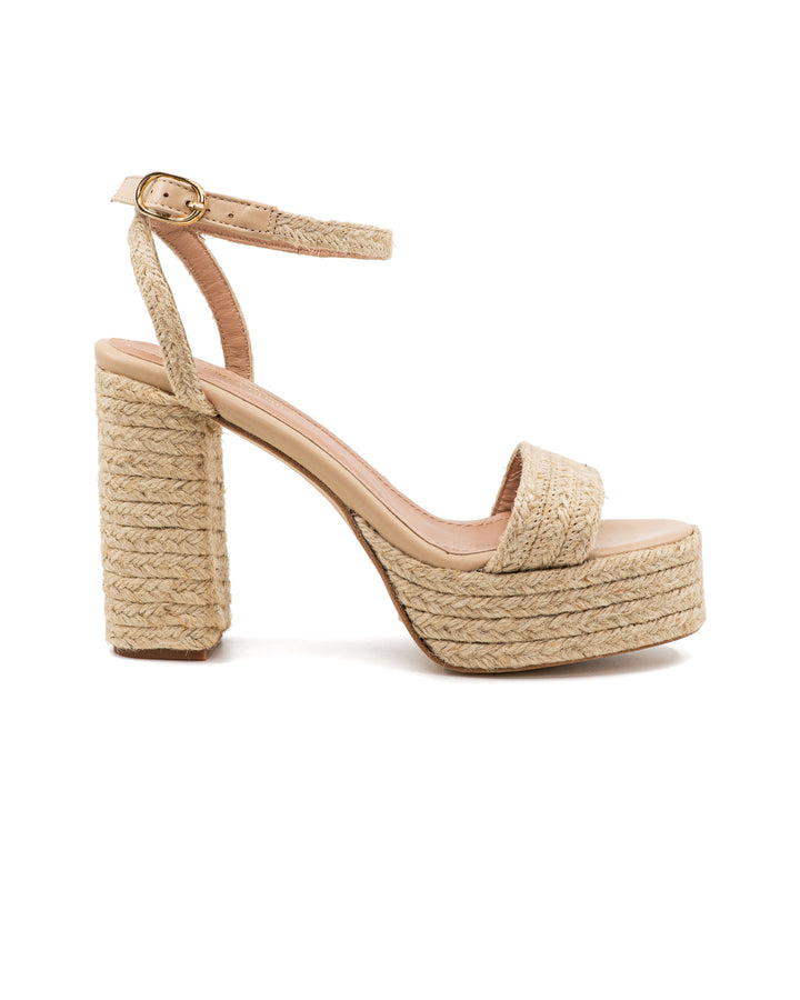 Becka Natural Raffia Platform