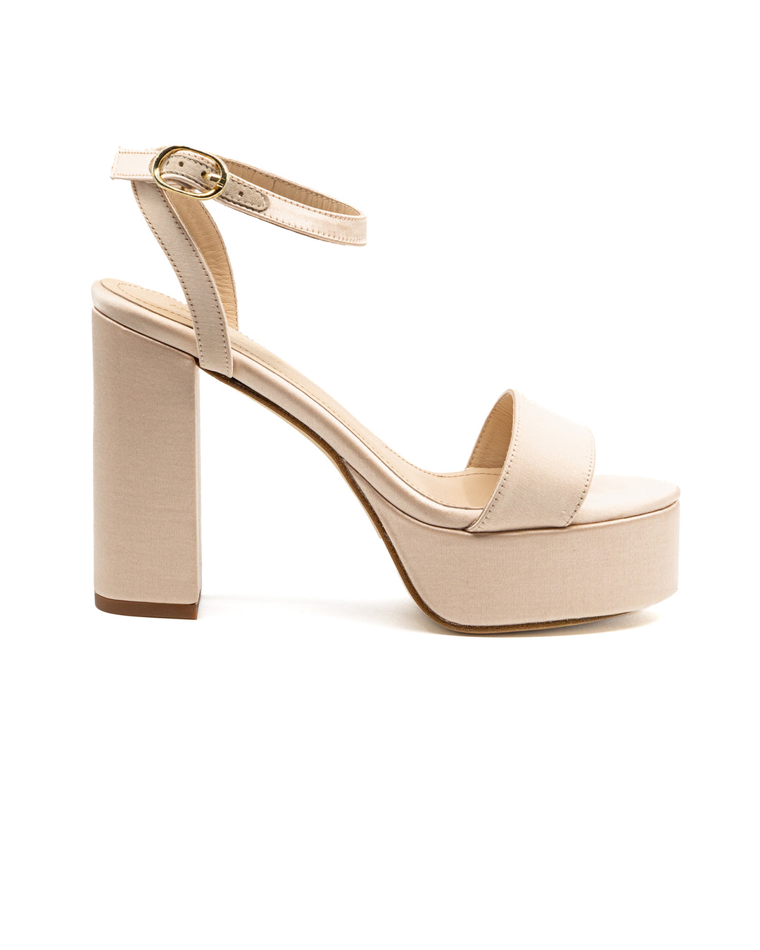 Becka Sand Satin Sandal