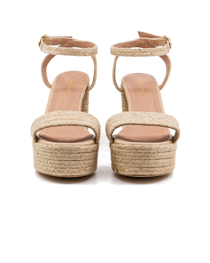 Becka Natural Raffia Platform