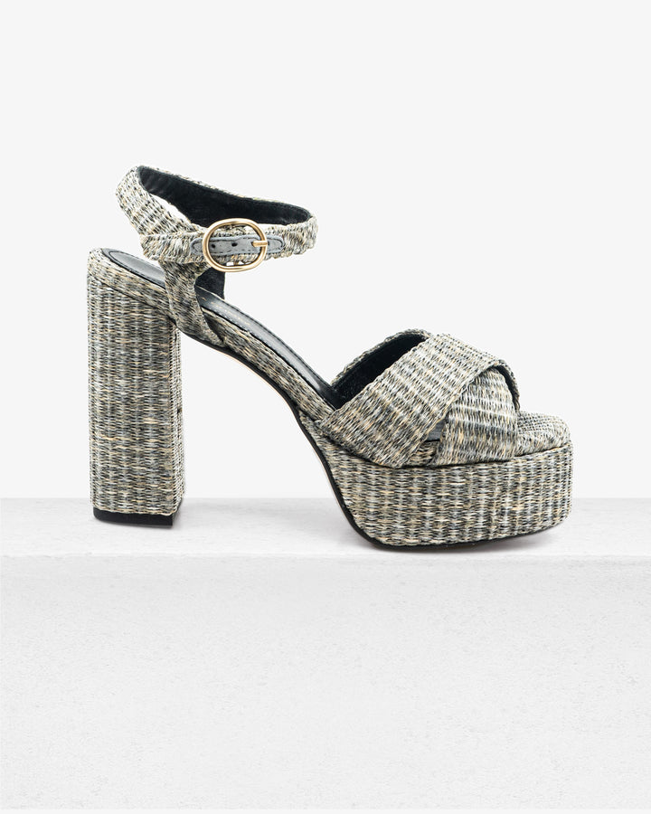 Bella Grey Raffia