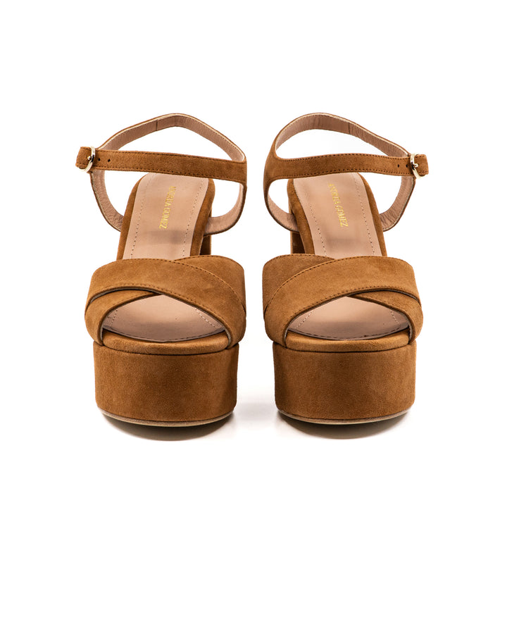 Bella Camel Suede Platform