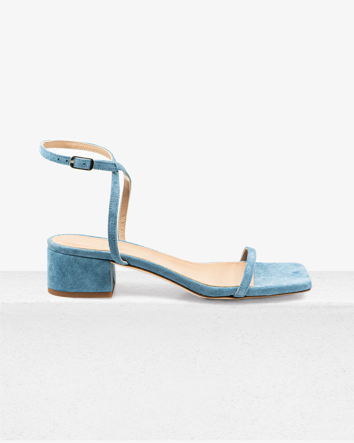 Brook Blue Suede Sandal