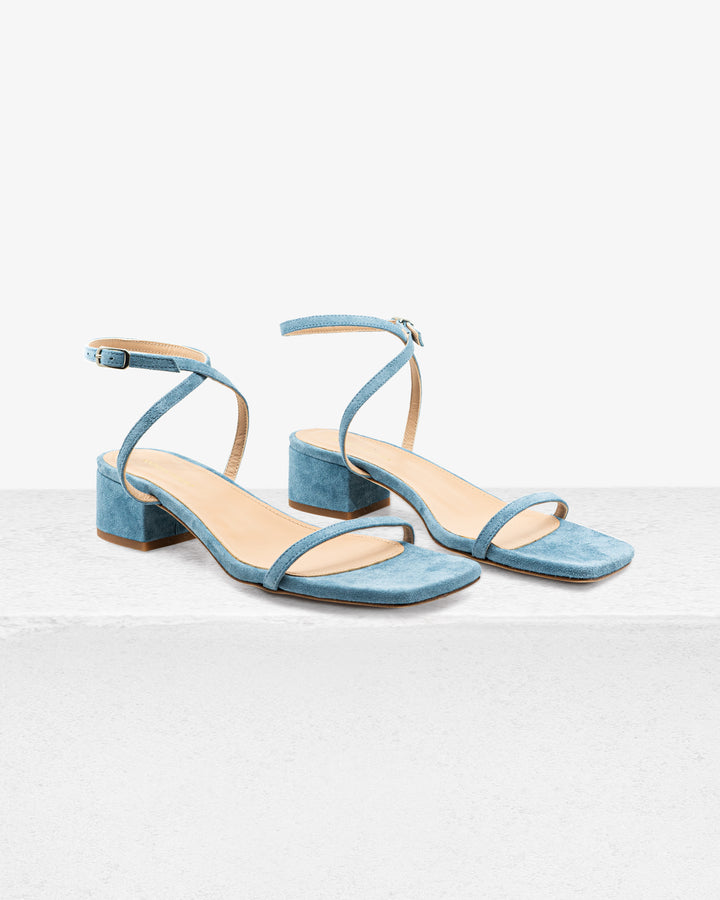 Brook Blue Suede Sandal