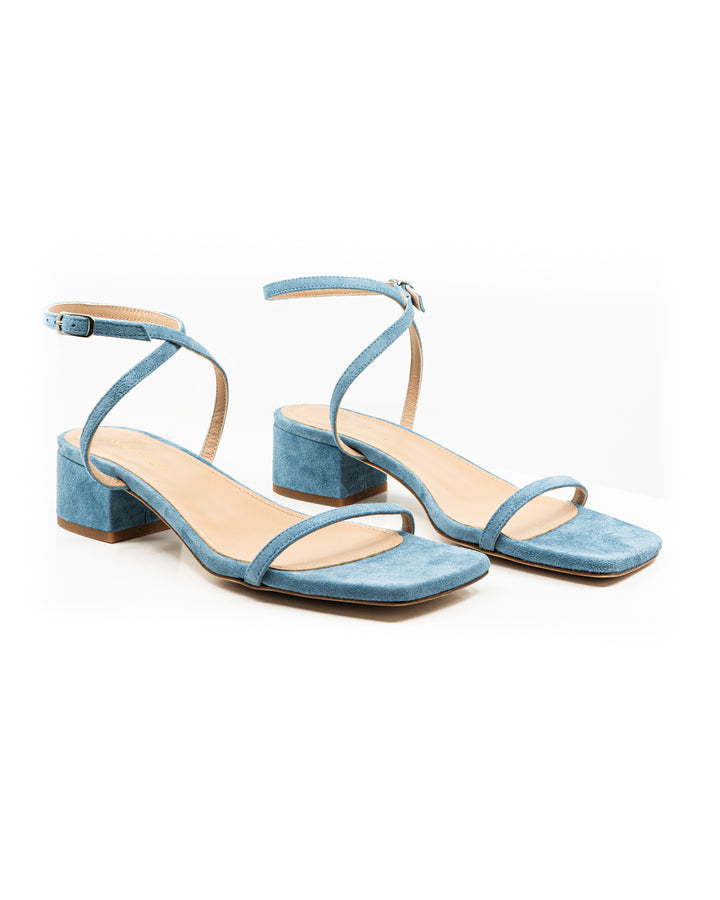 Brook Blue Suede Sandal