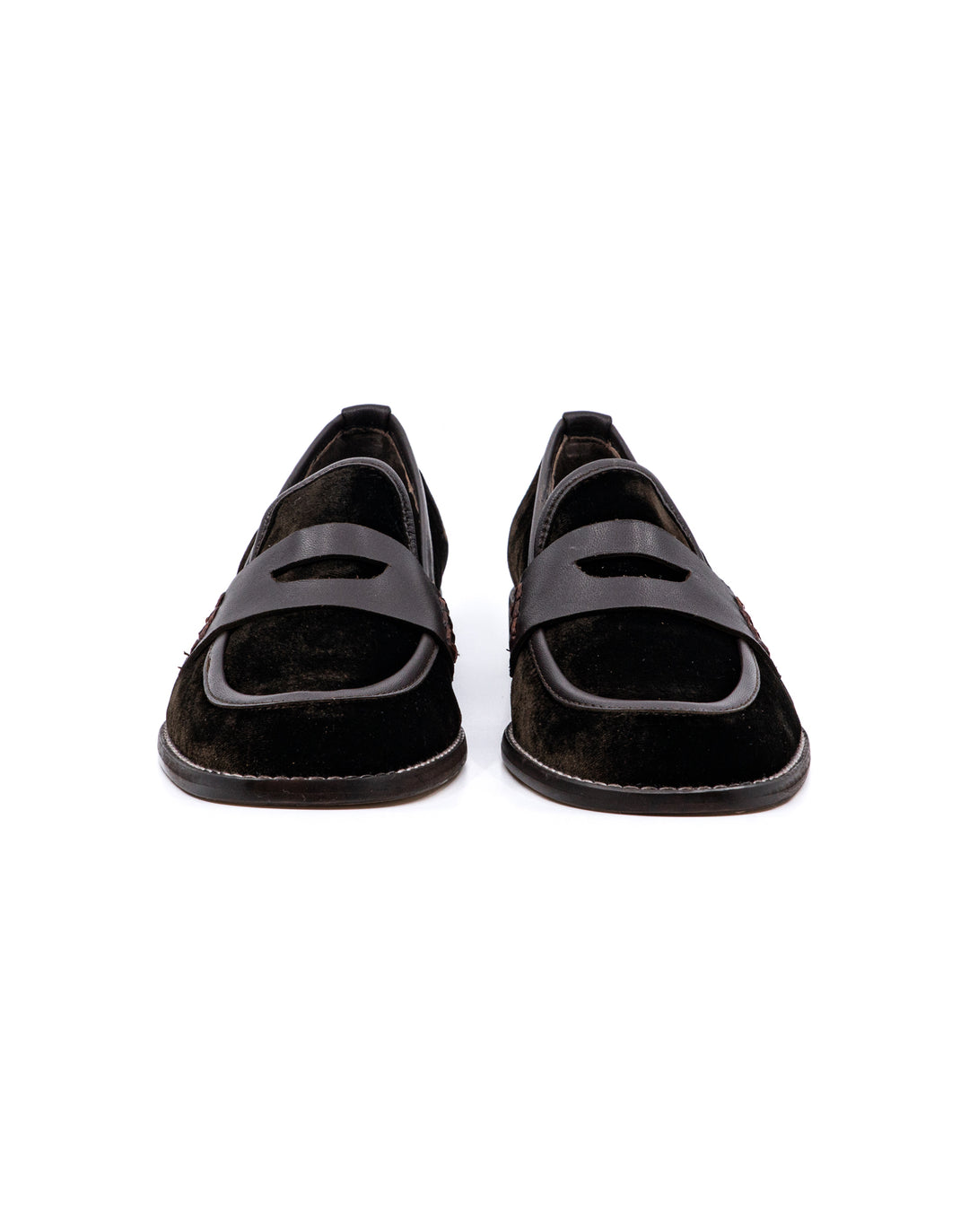 Camila Chocolate Velvet Loafer