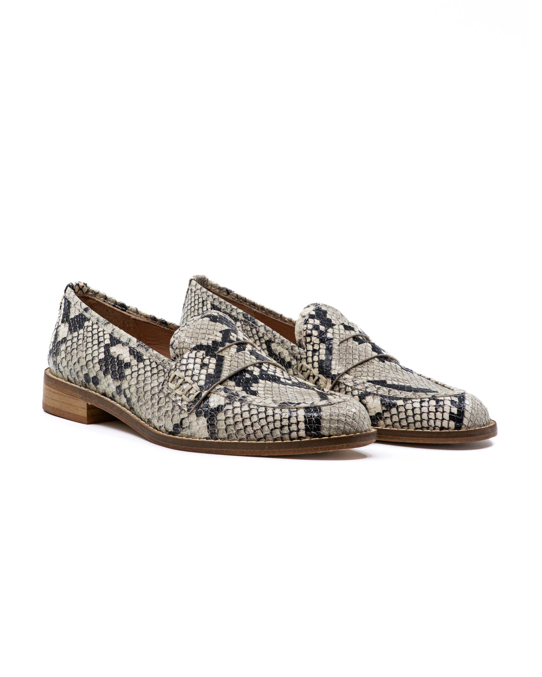 Camila Faux Python Leather Loafer