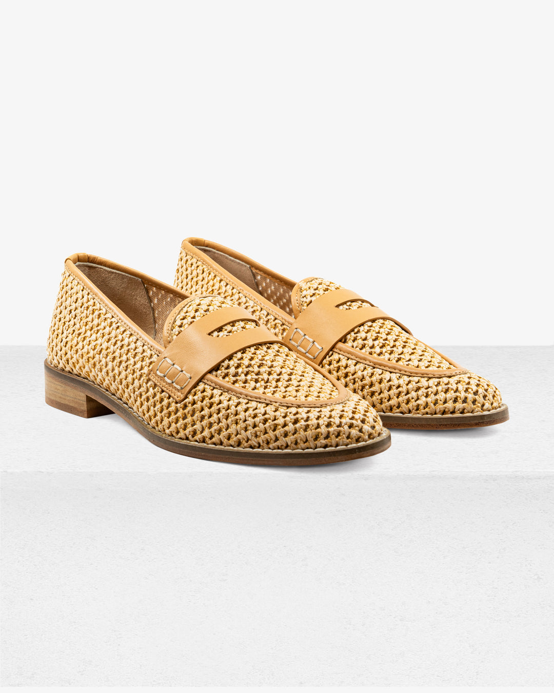 Camila Natural Raffia Loafer