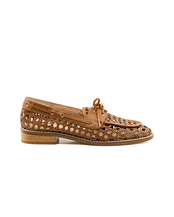 Carla Camel Leather Loafer