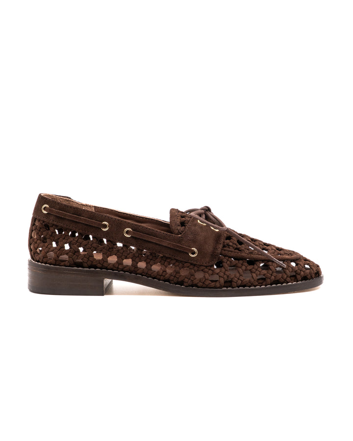 Carla Chocolate Suede Loafer