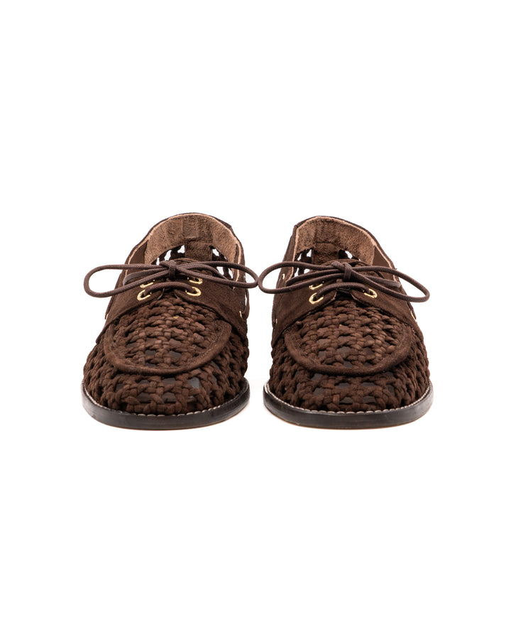 Carla Chocolate Suede Loafer