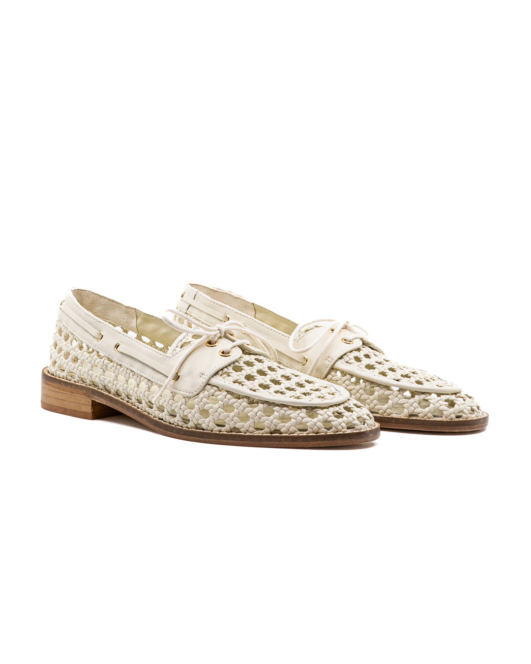 Carla White Leather Loafer