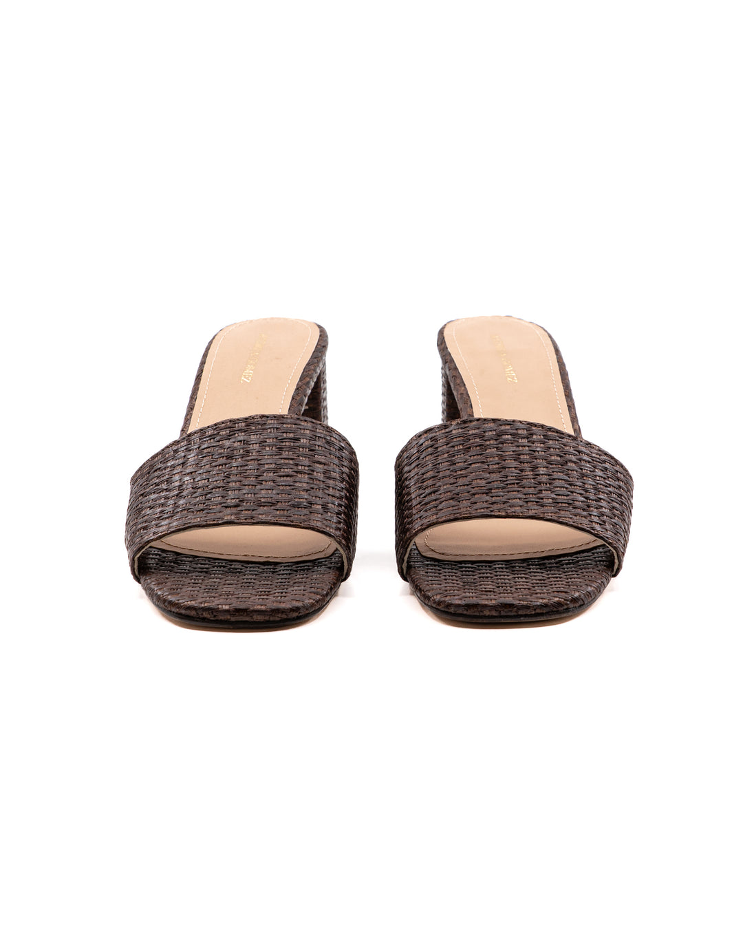 Claudia Brown Raffia Mule