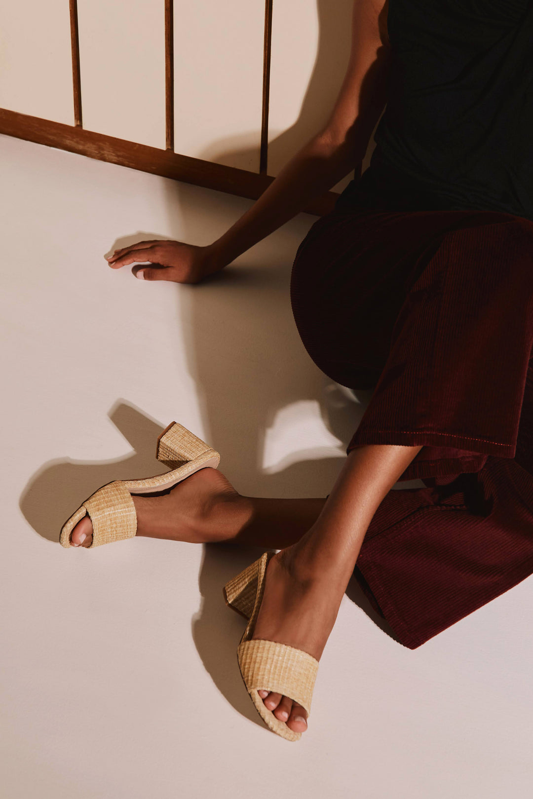 Claudia Natural Raffia Mule