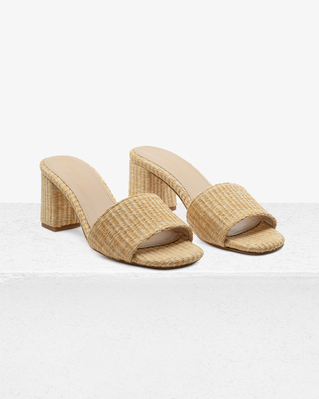 Claudia Natural Raffia Mule