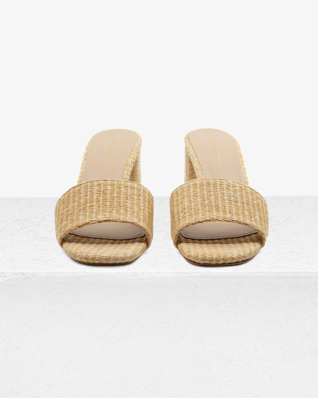 Claudia Natural Raffia Mule