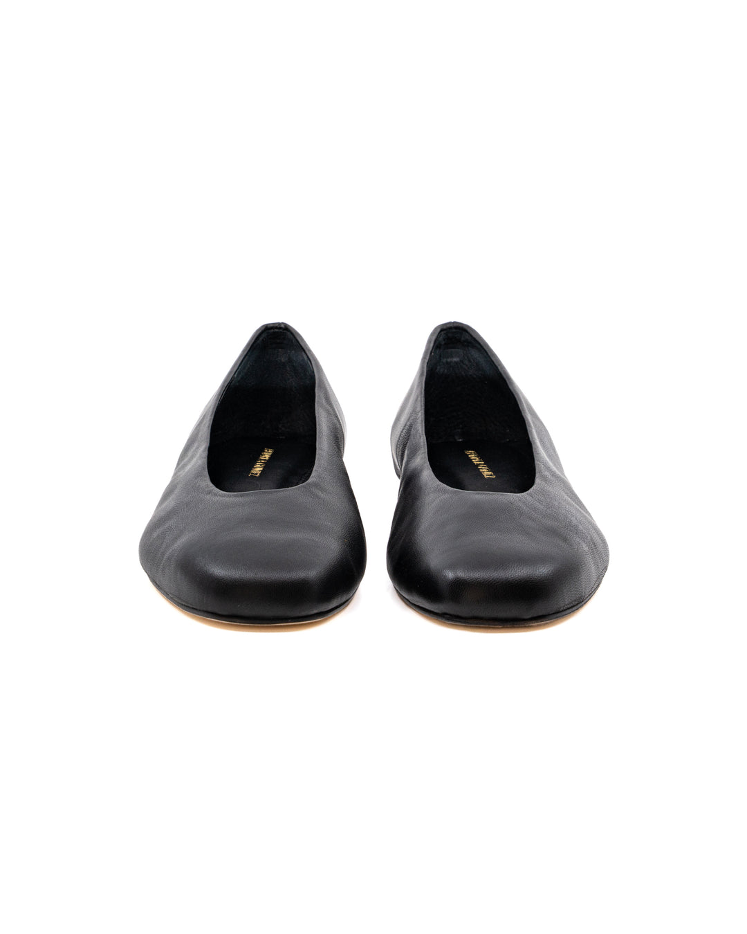 Dalia Black Leather Ballerina