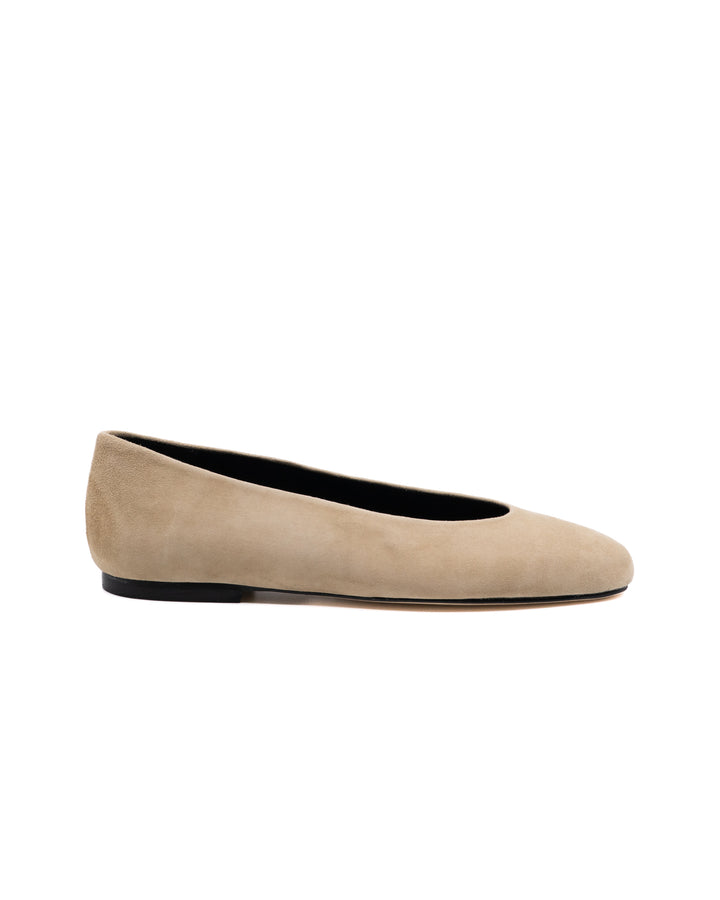 Dalia Camel Suede Ballerina