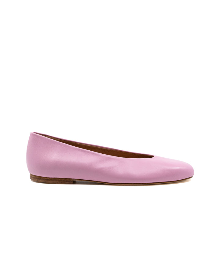Dalia Pink Leather Ballerina