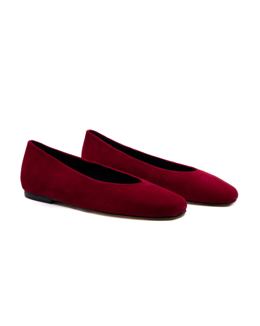 Dalia Red Suede Ballerina