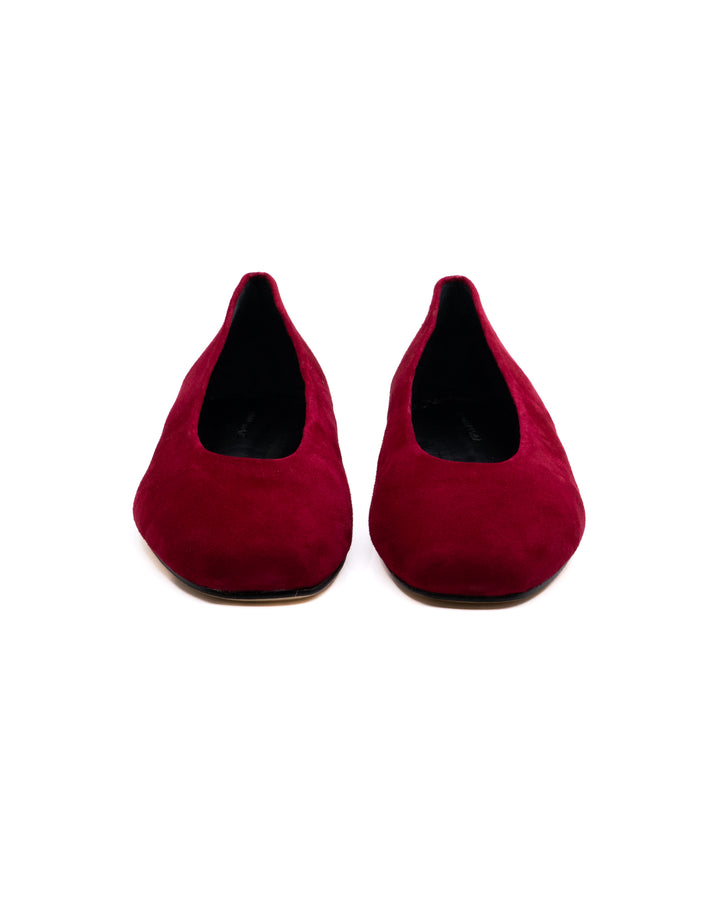 Dalia Red Suede Ballerina