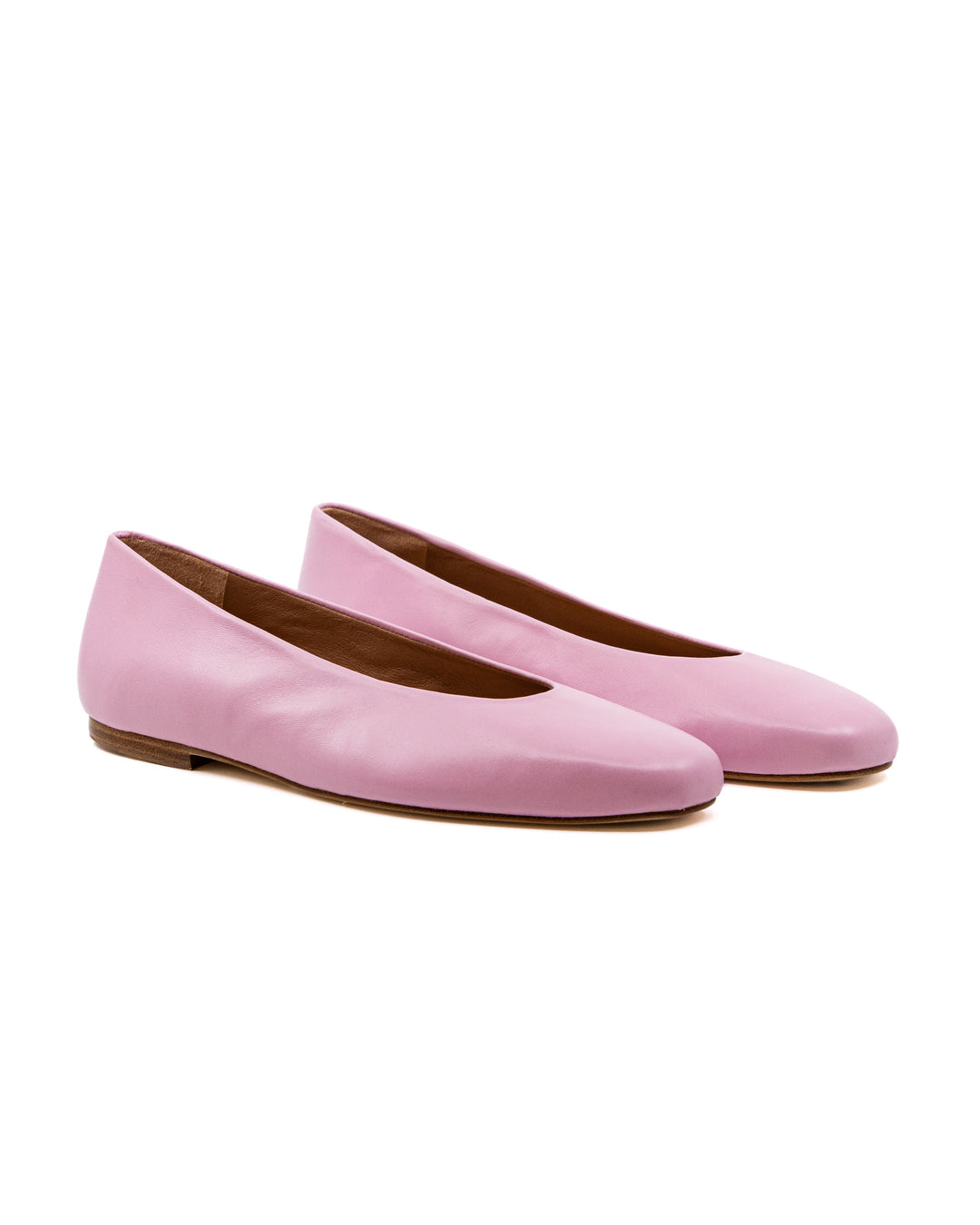 Dalia Pink Leather Ballerina