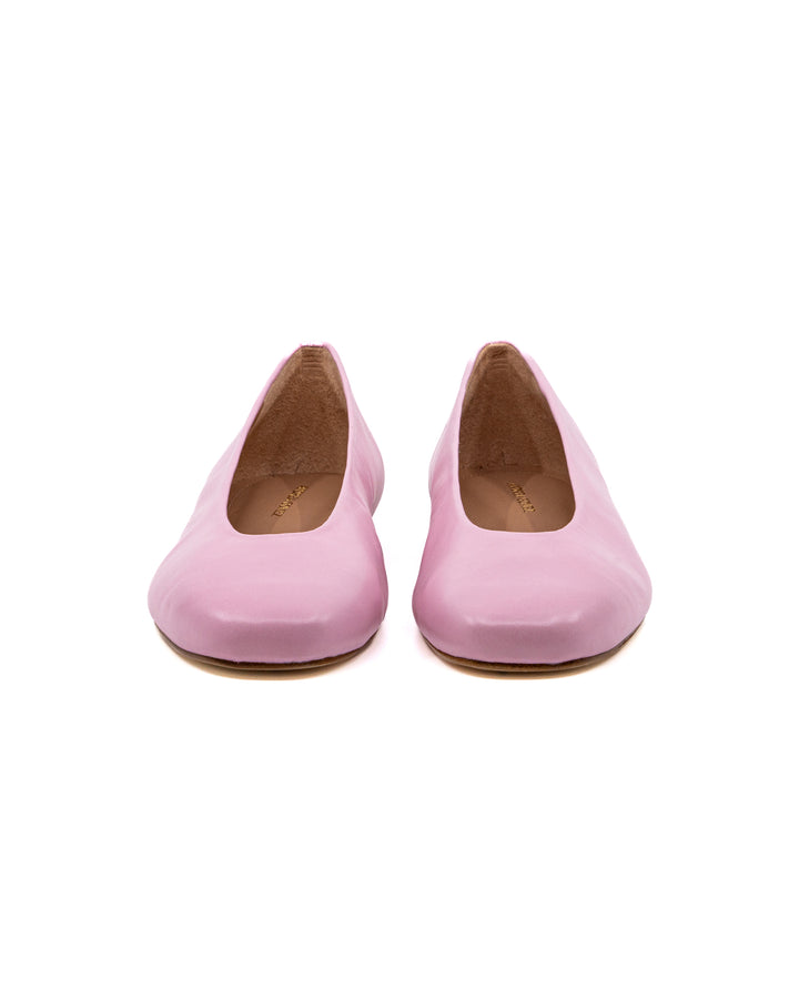 Dalia Pink Leather Ballerina