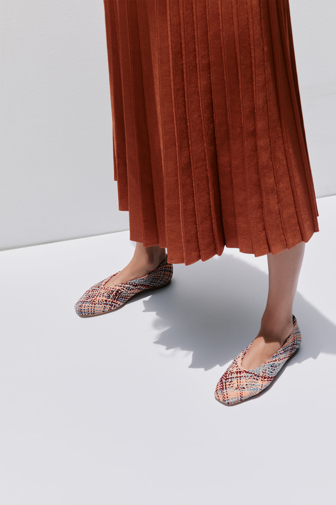 Dalia Woven Multi Fabric Ballerina