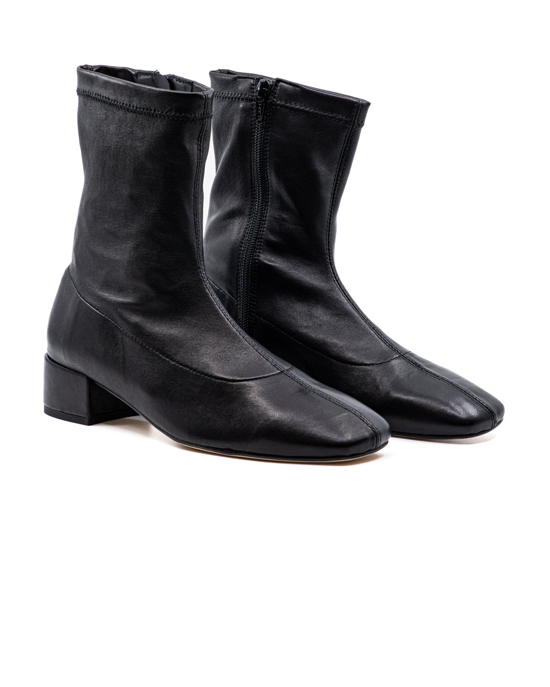 Daniela Black Leather Boot