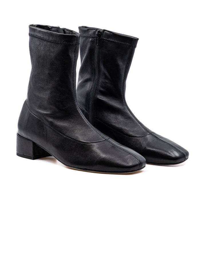 Daniela Black Leather Boot