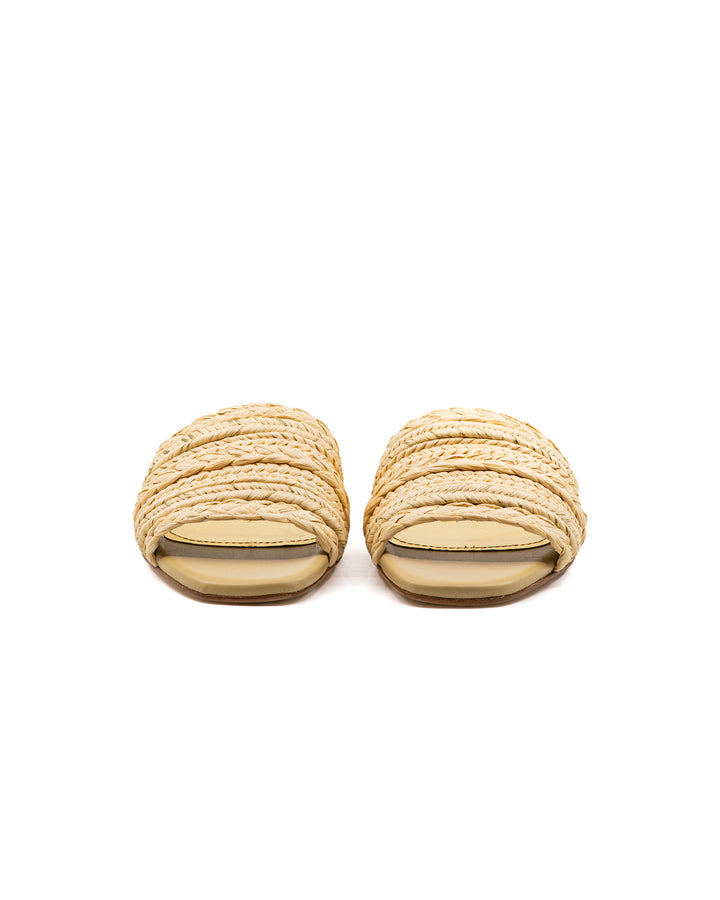 Denise Natural Raffia Slide