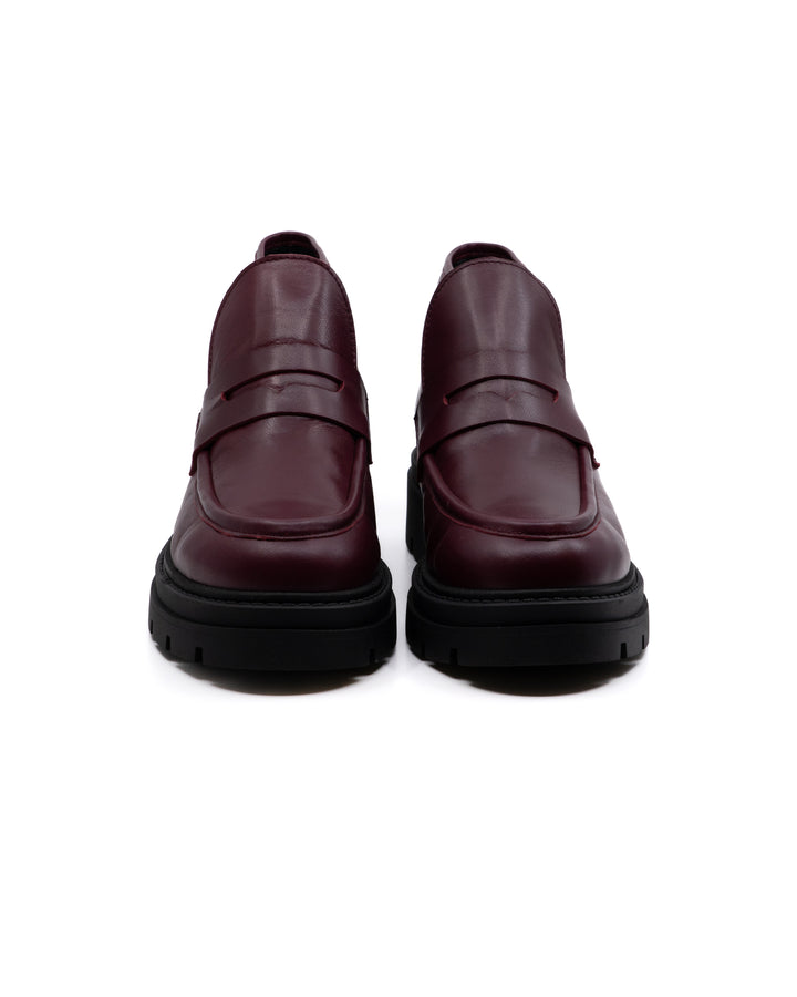 Elia Burgundy Leather Boot