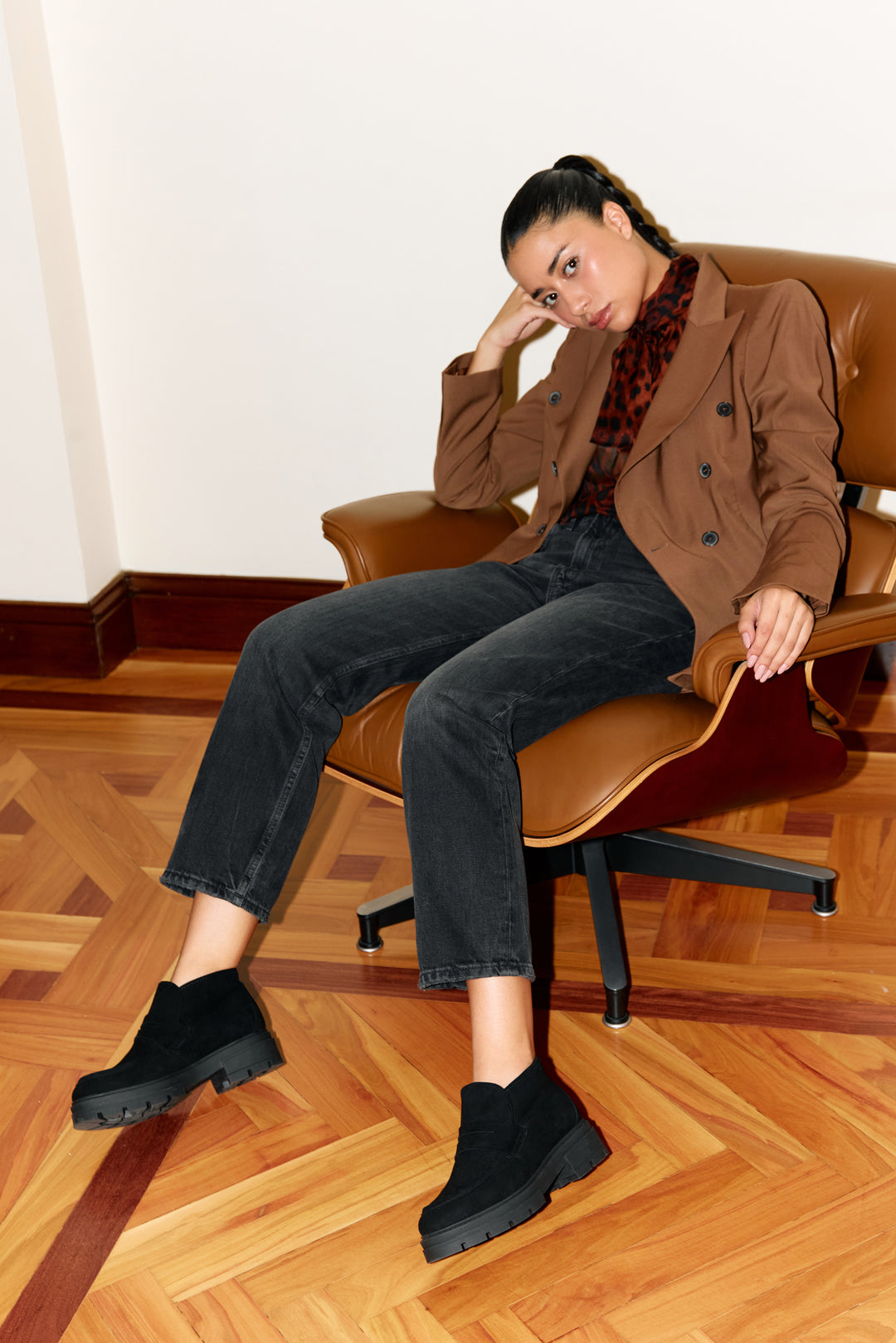 Elia Black Suede Boot